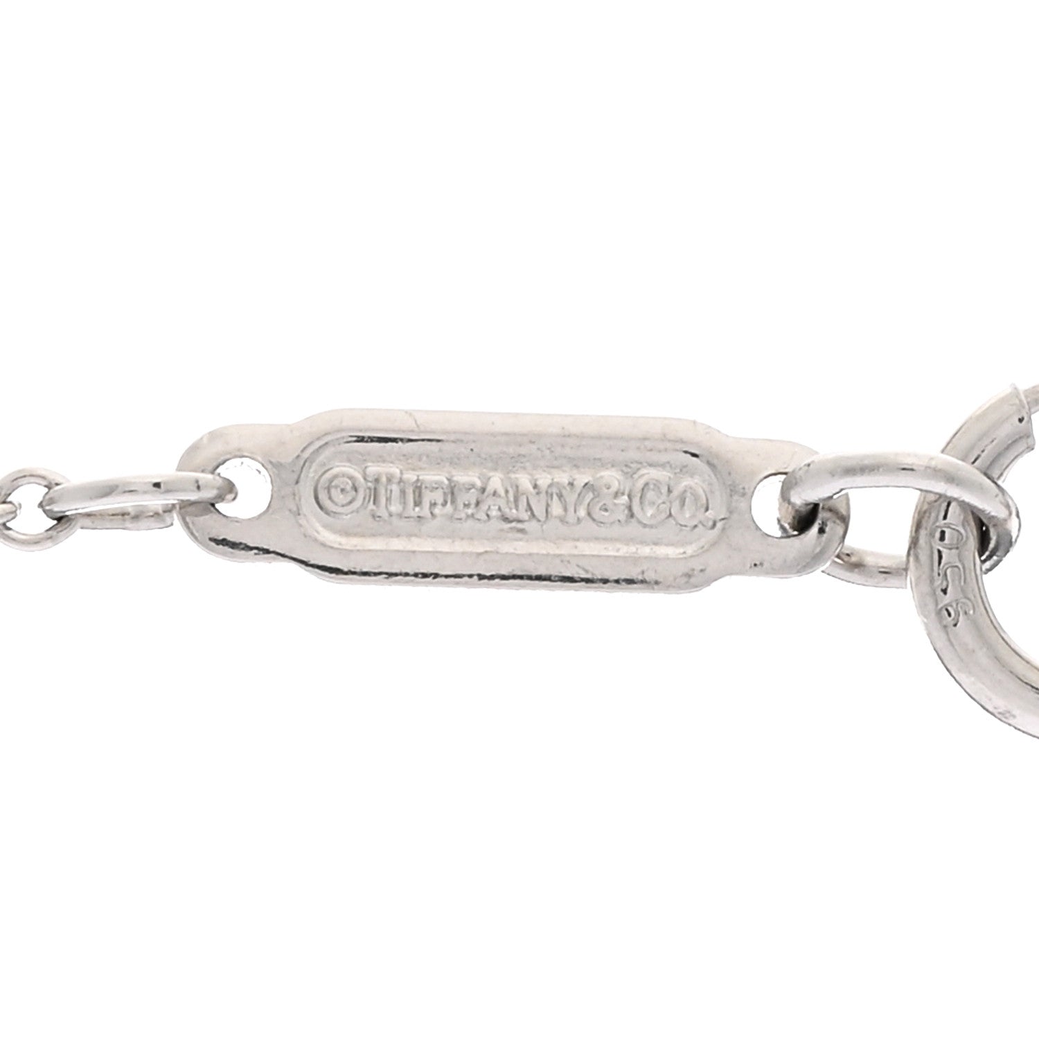 Tiffany Platinum Diamond Heart Pendant Necklace 4 of 4