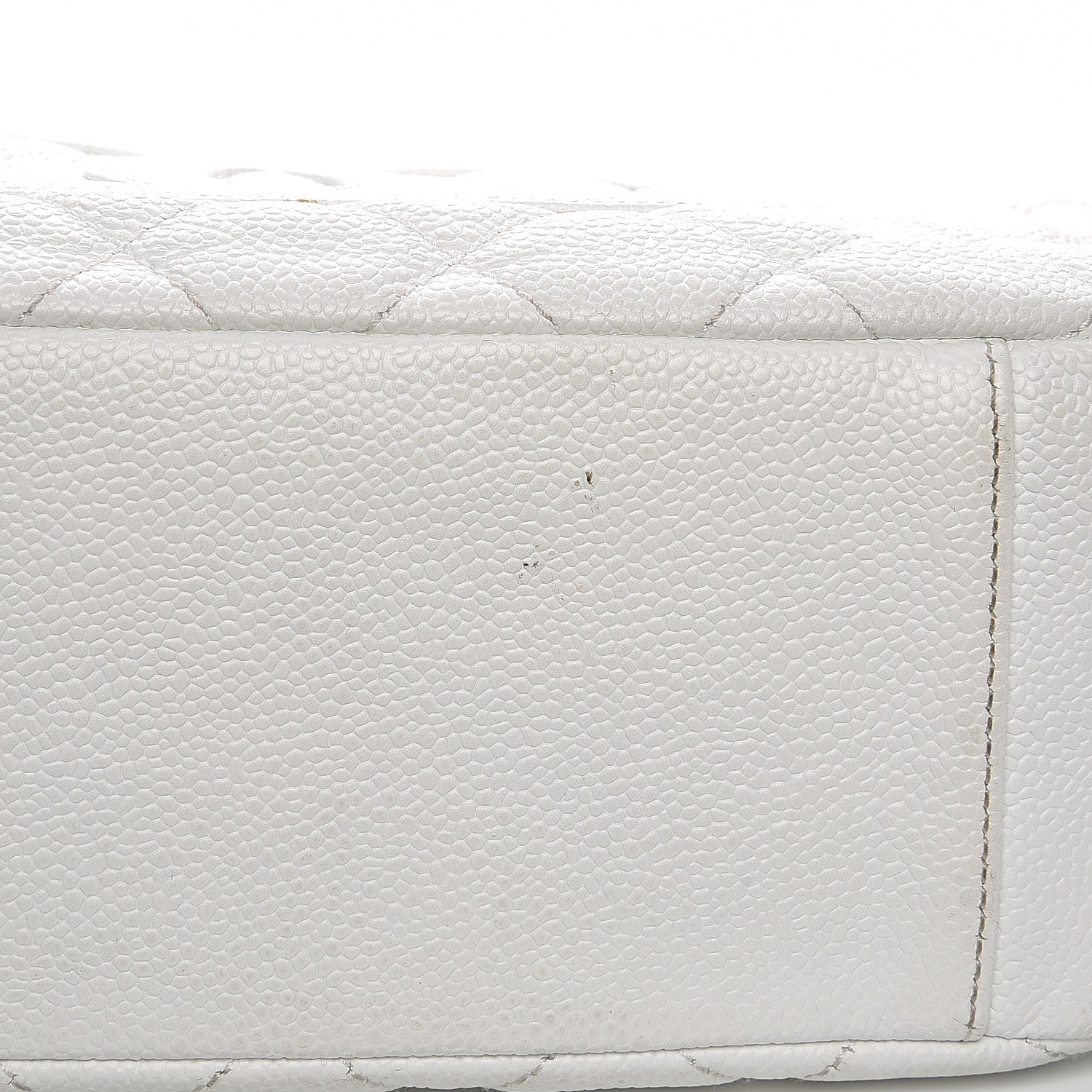 Chanel Caviar Quilted Hobo White 17 of 18