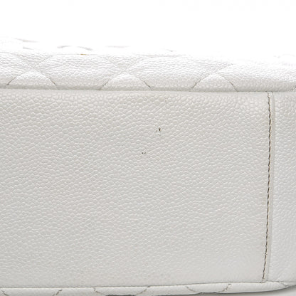 Chanel Caviar Quilted Hobo White 17 of 18