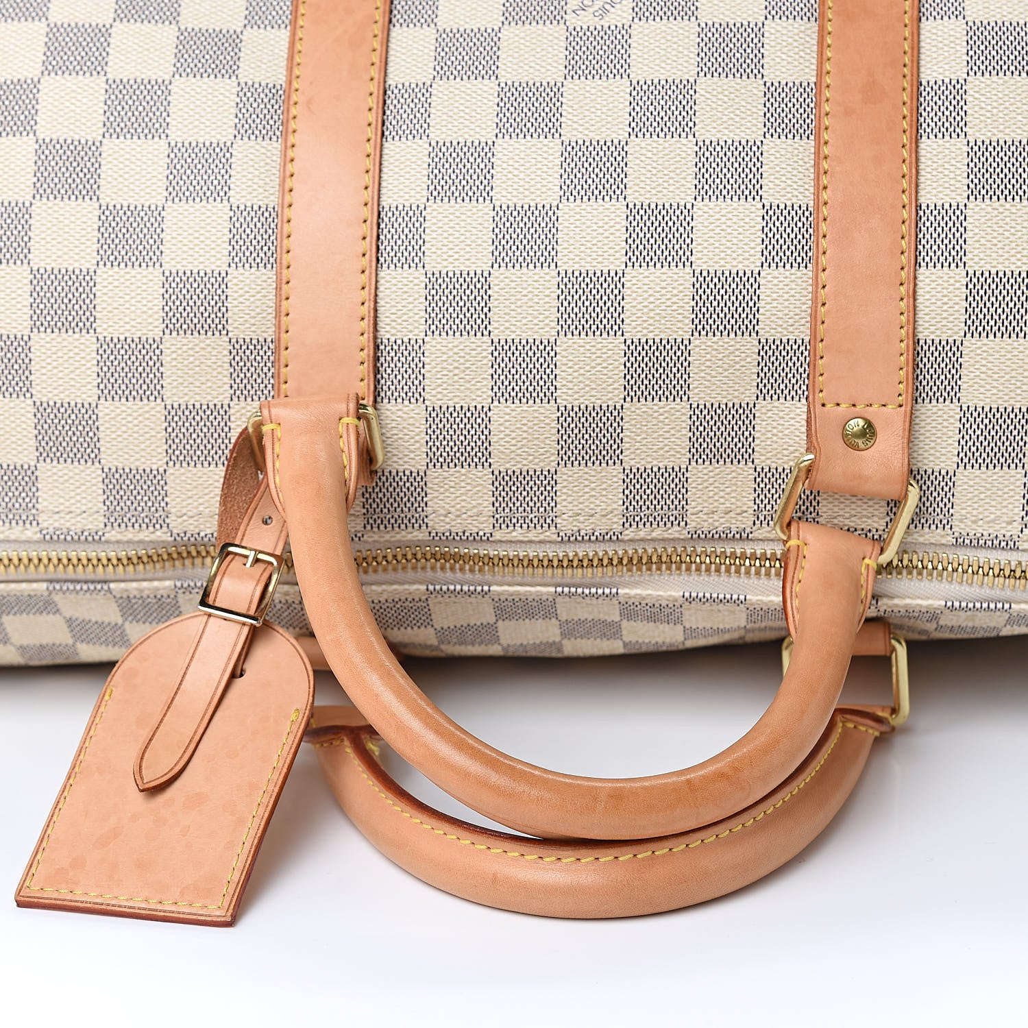 Louis Vuitton Damier Azur Keepall Bandouliere 55 13 of 16