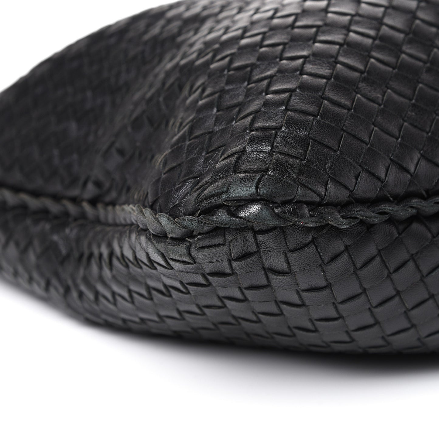 Nappa Intrecciato Large Veneta Hobo Black