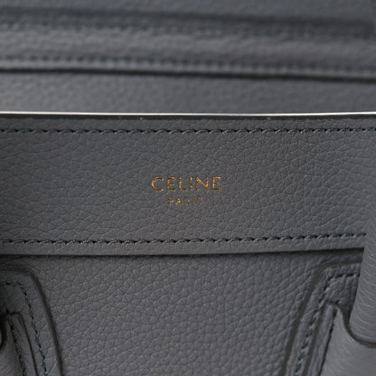 Celine Baby Drummed Calfskin Nano Luggage Kohl 6 of 10