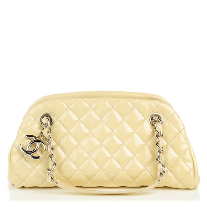 Chanel Patent Quilted Small Just Mademoiselle Light Yellow 1 of 7