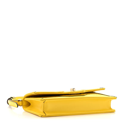 Gucci GG Monogram Scratch Lux Calfskin Mini Luce Shoulder Bag Yellow 4 of 11