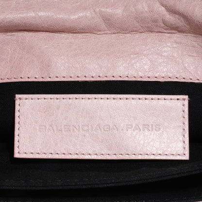 Balenciaga Agneau Giant 21 Rose Gold Hardware Envelope Clutch Bois de Rose 6 of 8