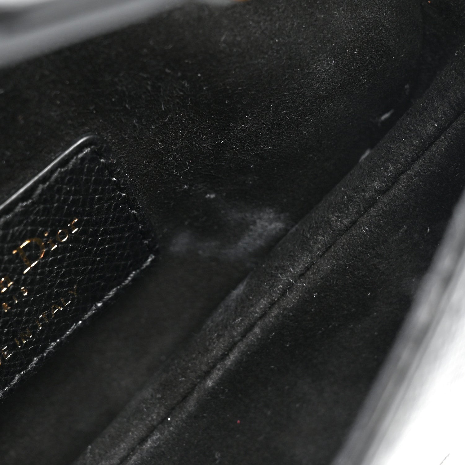 Christian Dior Grained Calfskin Mini Saddle Bag Black 9 of 9