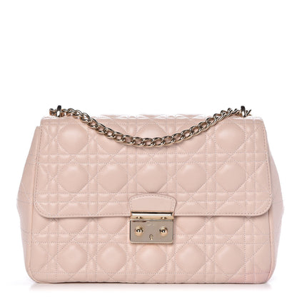 Christian Dior Lambskin Cannage Large Miss Dior Flap Rose Poudre 1 of 8