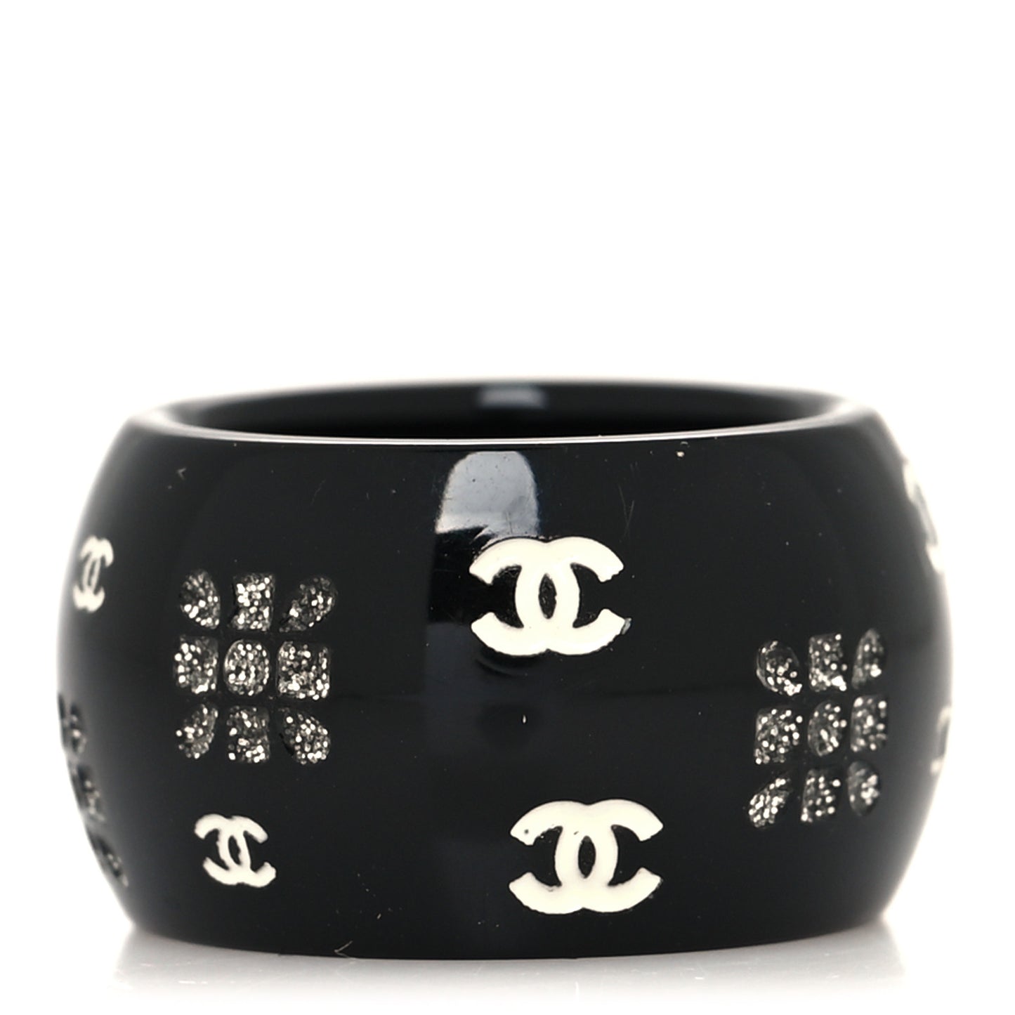 Resin Matryoshka Russian Doll Ring 6 Black