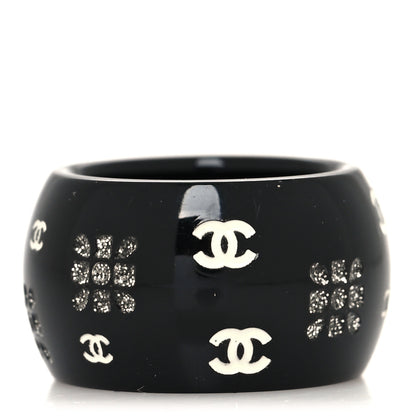 Chanel Resin Matryoshka Russian Doll Ring 6 Black 3 of 4