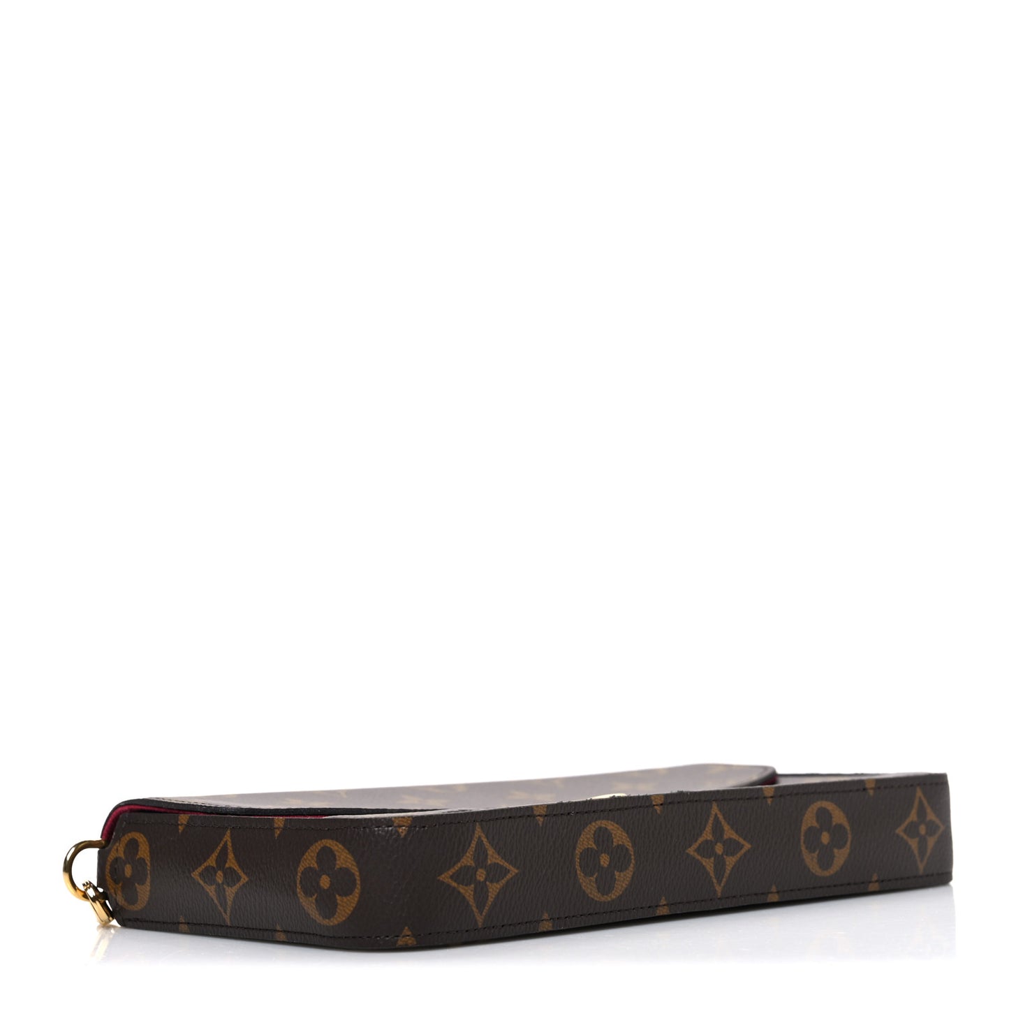 Monogram Pochette Felicie Chain Wallet Fuchsia