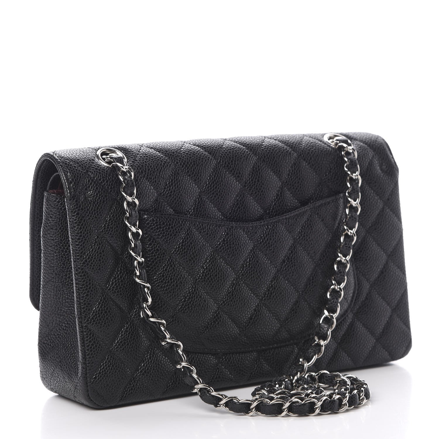Chanel Caviar Quilted Medium Double Flap Black 3 of 11