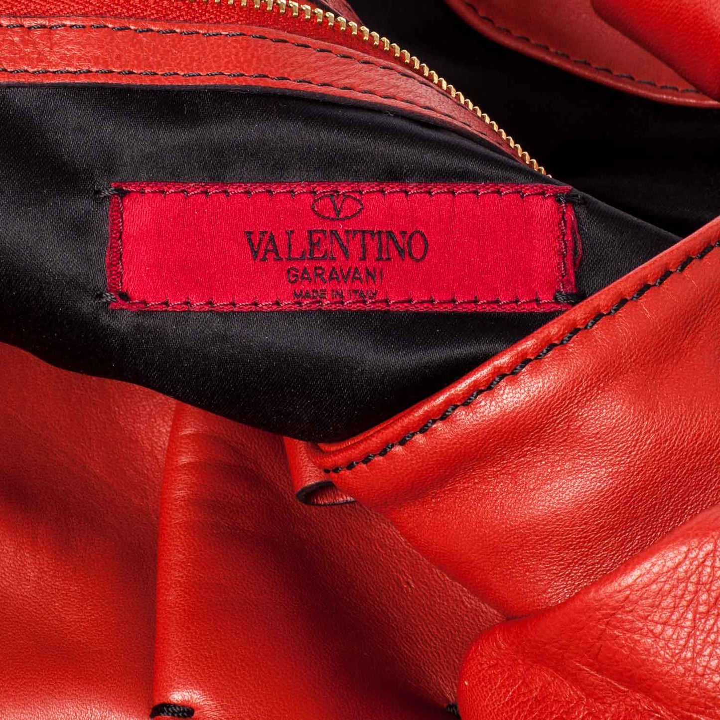 Nappa Premier Bow Hobo Rosso