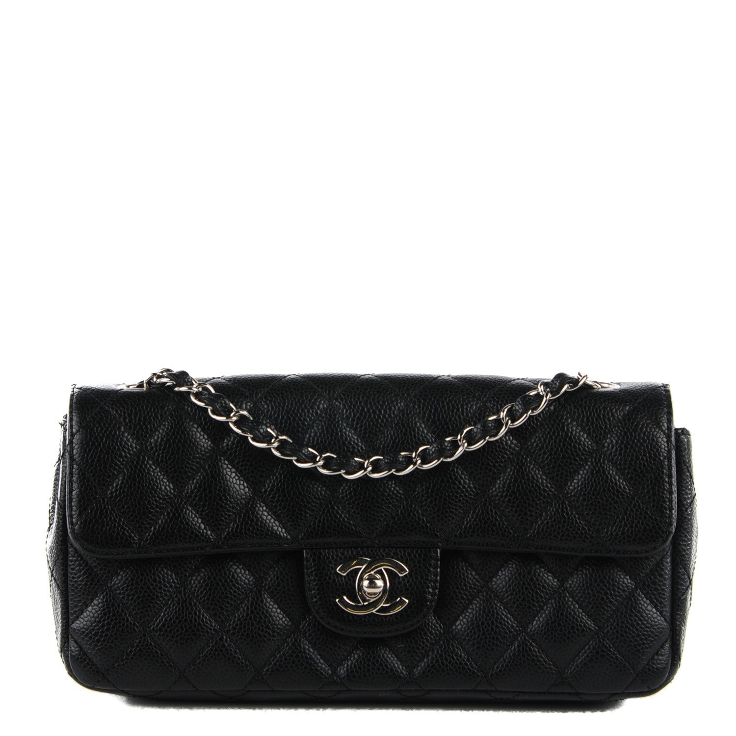Chanel Caviar Quilted East West Flap Black 1 of 7