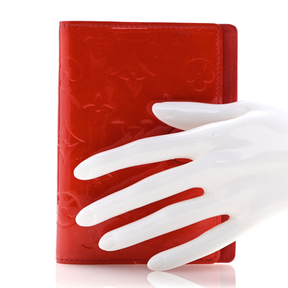 Louis Vuitton Vernis Small Ring Agenda Cover Red 2 of 9
