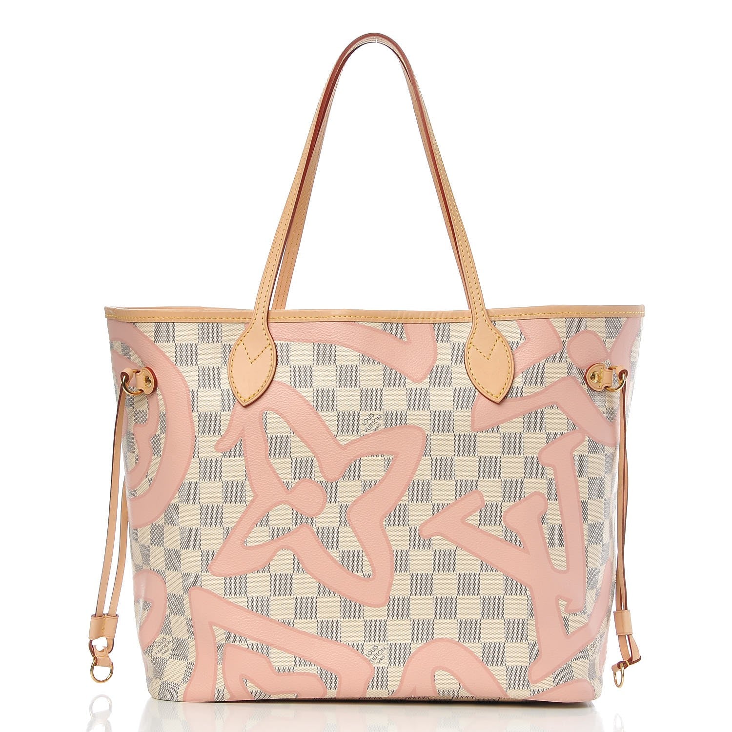 Louis Vuitton Damier Azur Tahitienne Neverfull MM 3 of 8