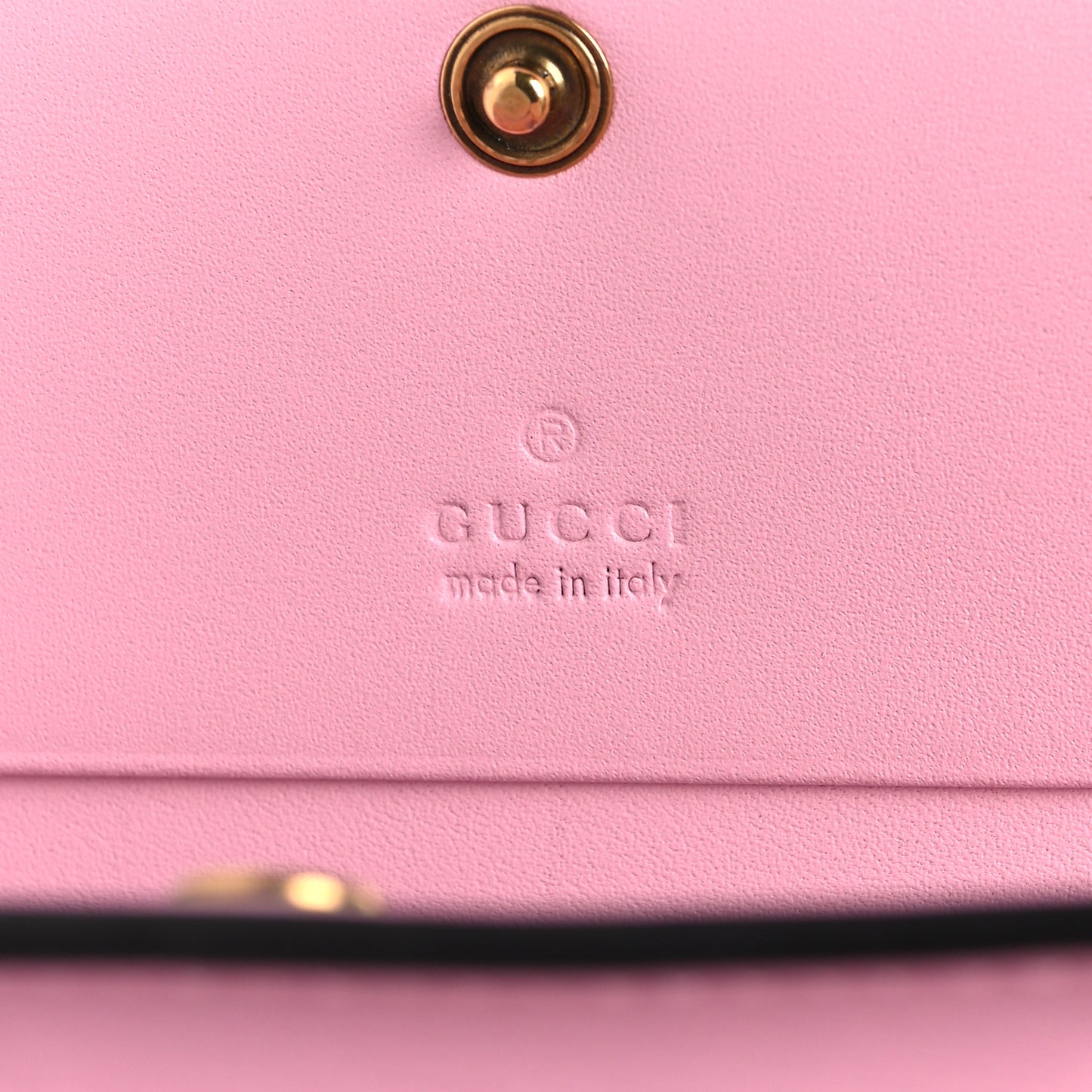 GG Supreme Monogram Strawberry Card Case