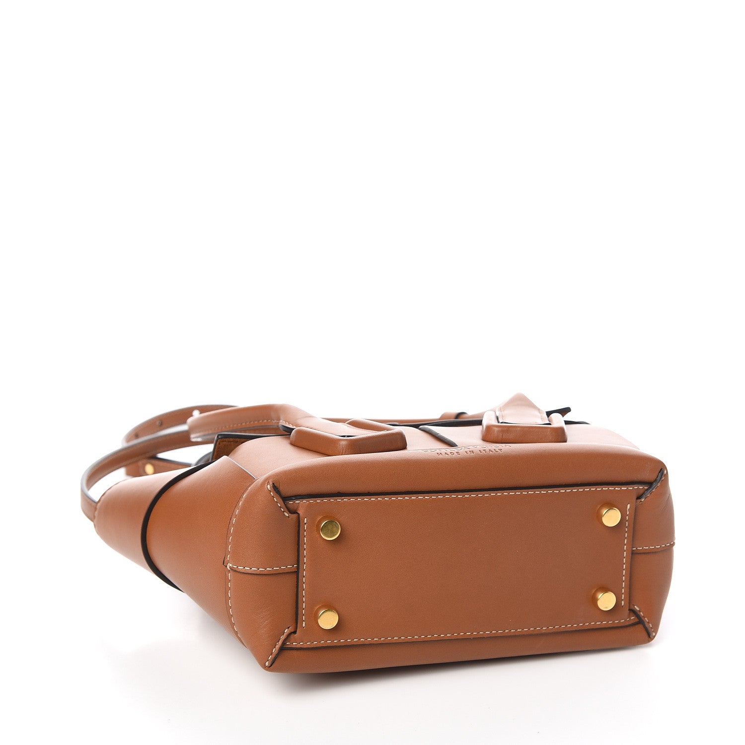 Bottega Veneta French Calfskin Maxi Intrecciato Mini Arco Wood 4 of 9