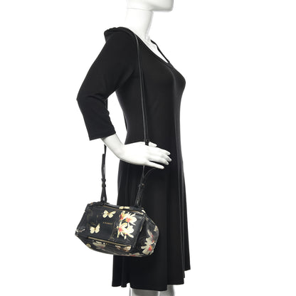 Givenchy Lambskin Magnolia and Moth Print Mini Pandora Black 2 of 10