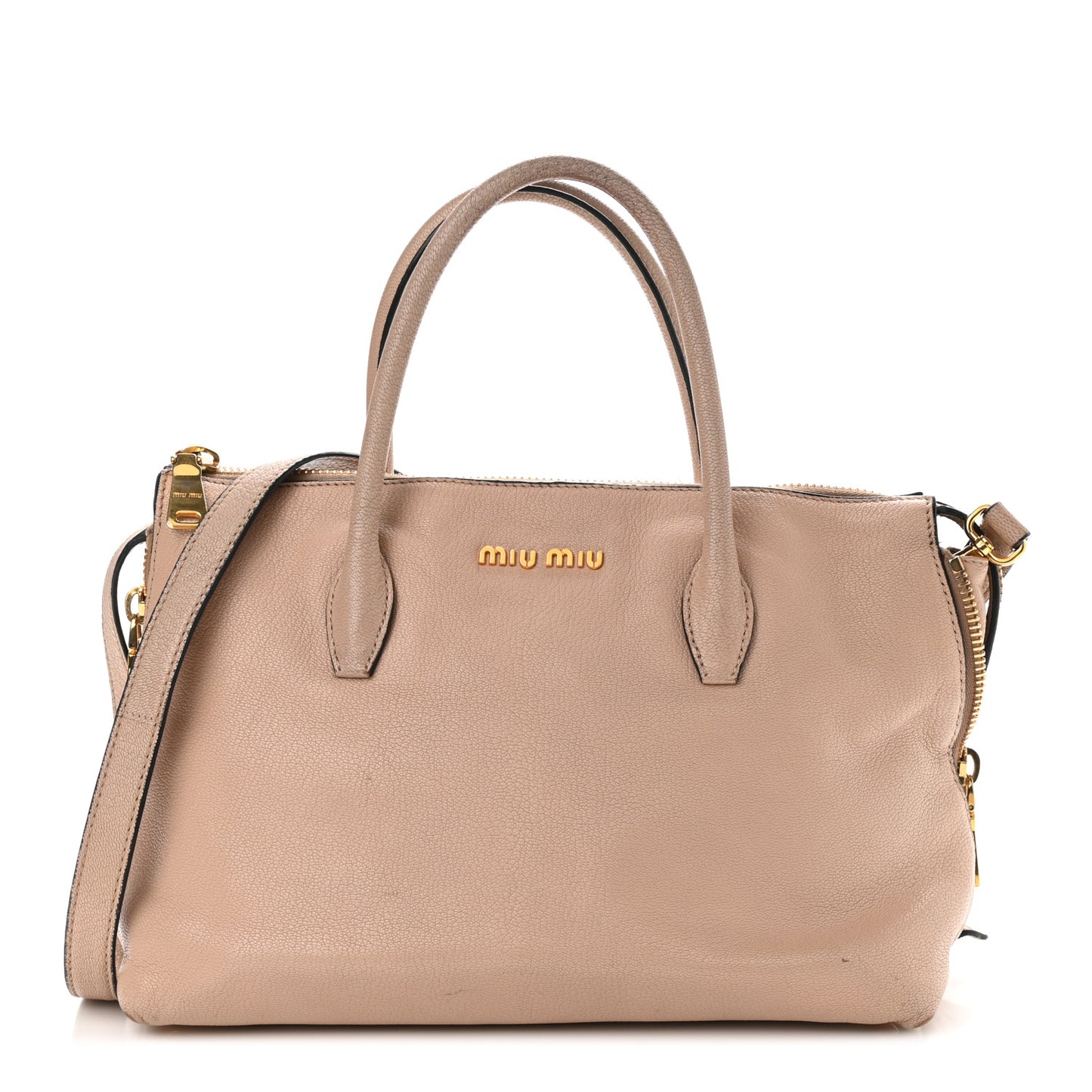 Goatskin Madras Top Handle Tote Cammeo