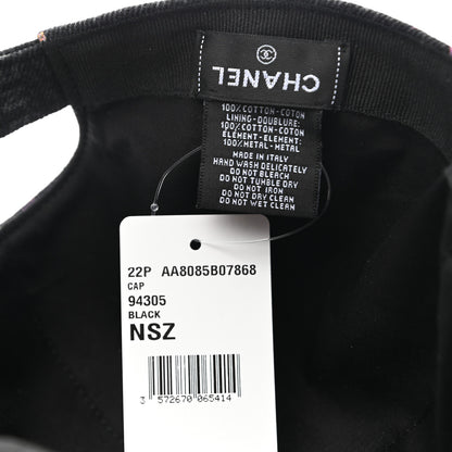 Chanel Cotton Mood Cap Hat Black Multicolor 9 of 10