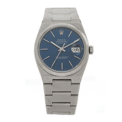 Rolex Stainless Steel 36mm Oysterquartz Datejust Watch Blue 17000 1 of 4