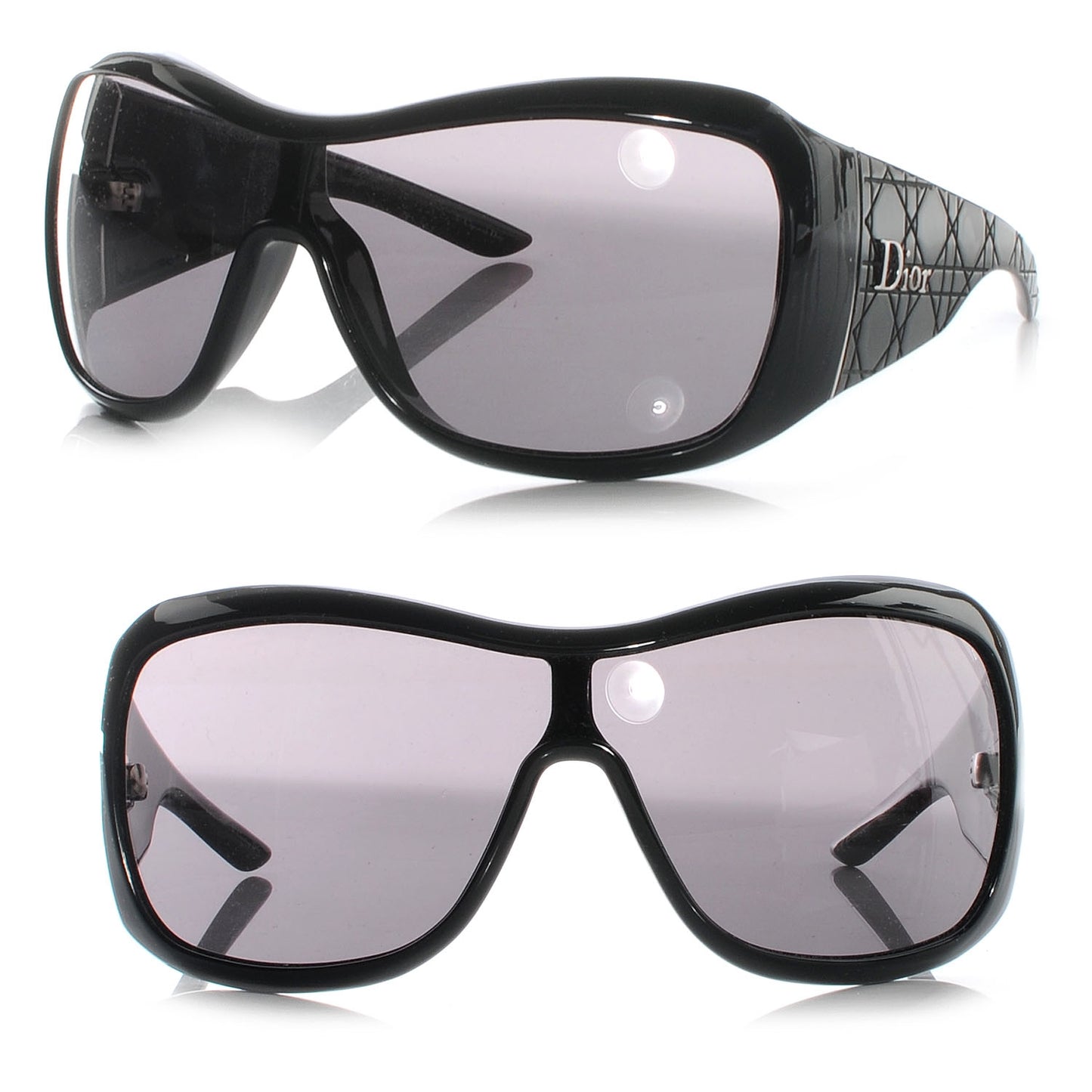 Cannage 1 Quilted Sunglasses Black