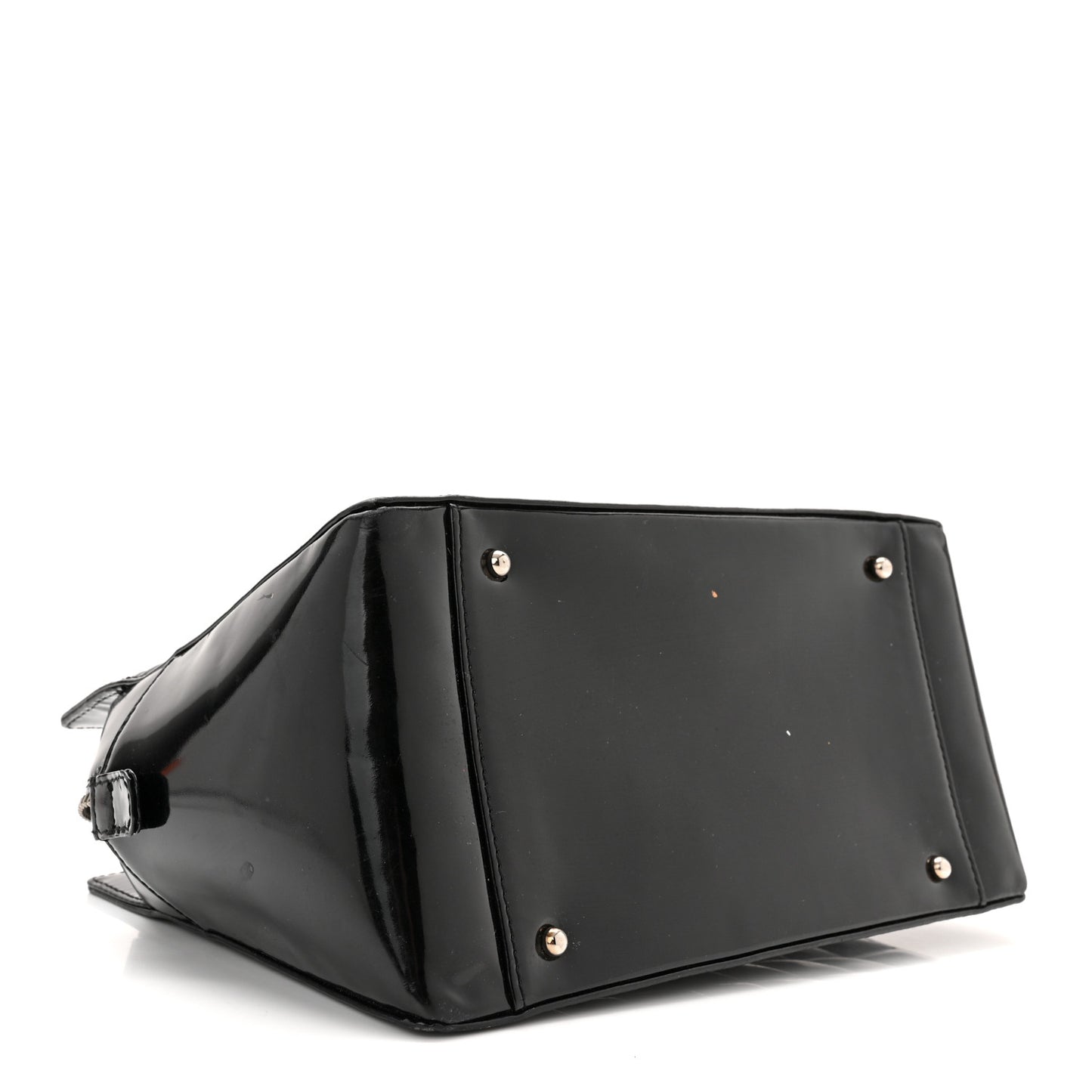 Patent Chocolate Bar Timeless CC Tote Black