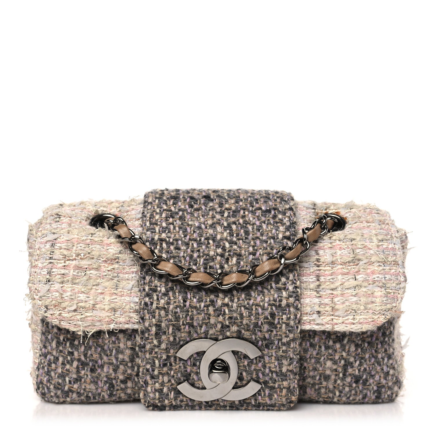 Chanel Tweed Small Fantasy Flap Grey 1 of 11