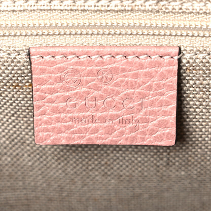 Gucci Dollar Calfskin Medium Interlocking G Top Handle Shoulder Bag Soft Pink 6 of 11