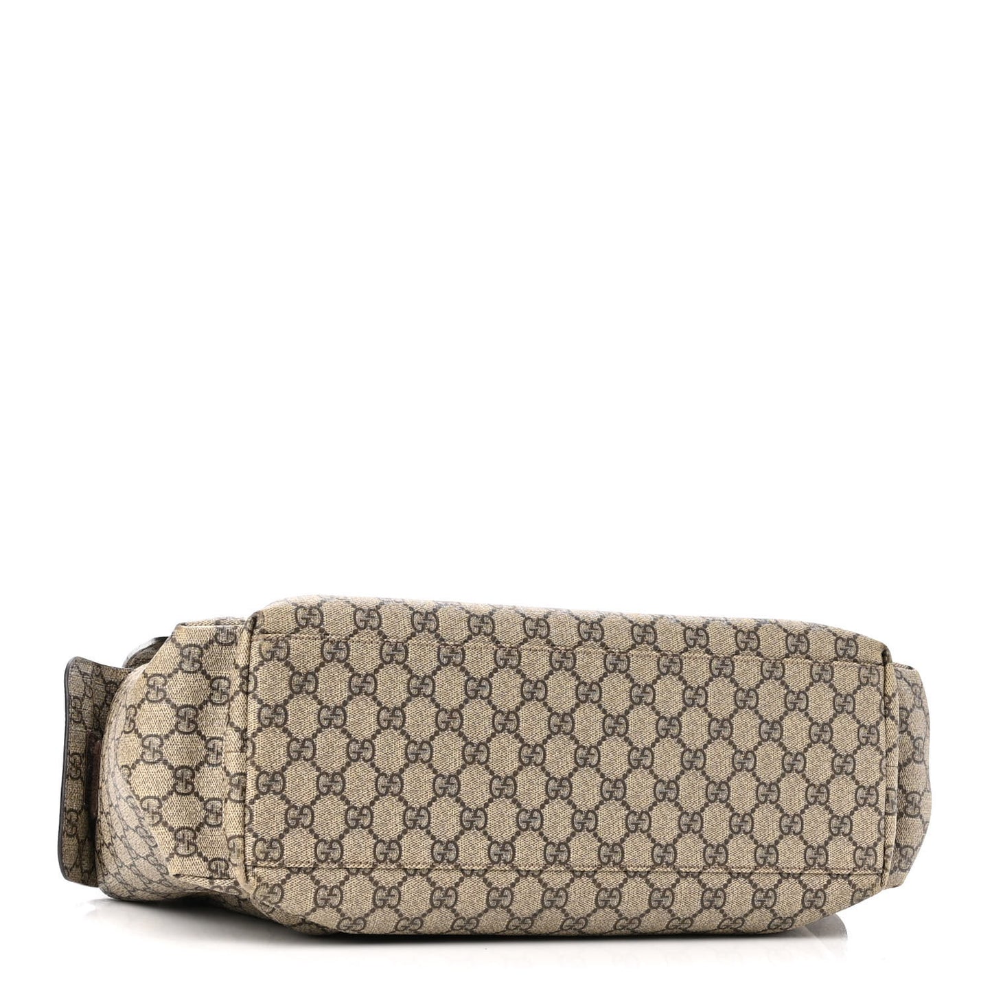 GG Plus Monogram Messenger Diaper Bag Dark Brown
