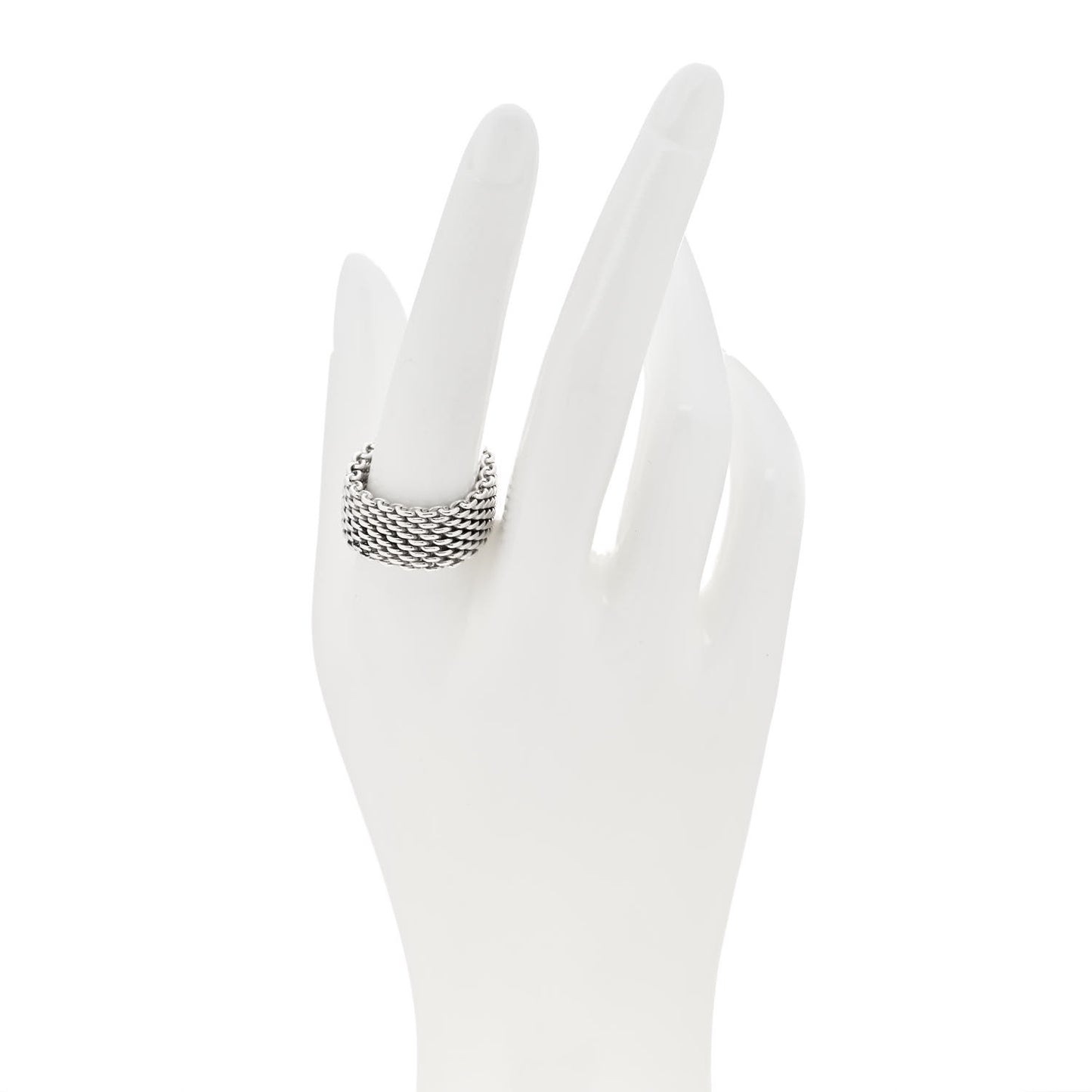 Sterling Silver Somerset Mesh Ring 61 9.5