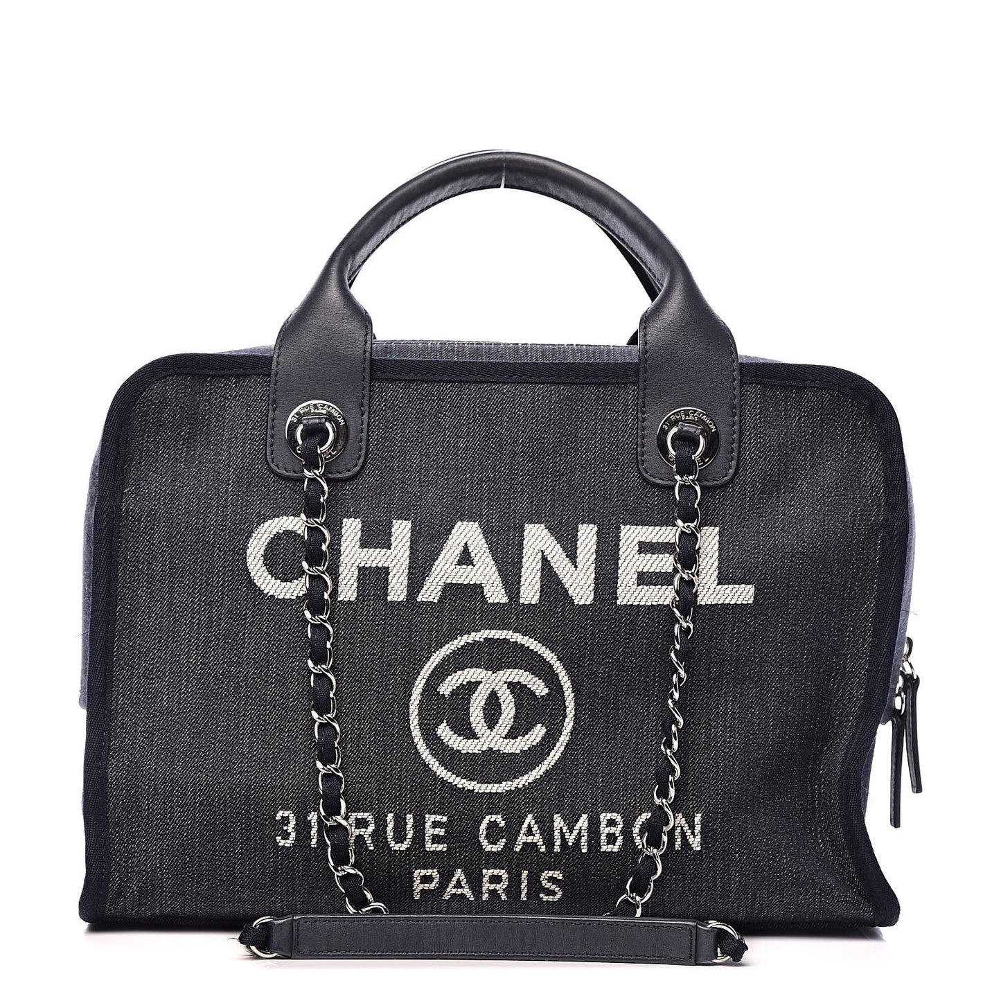 Denim Deauville Bowling Bag Dark Blue