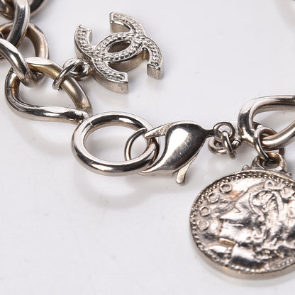 Chanel CC Medallion Bracelet Silver 4 of 5
