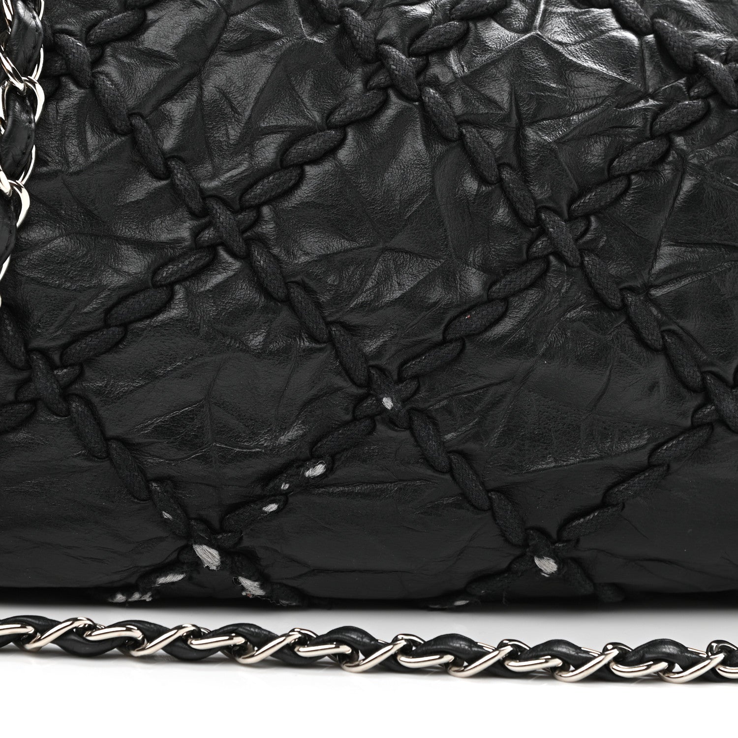 Chanel Calfskin Ultra Stitch Oversize Flap Black 12 of 12
