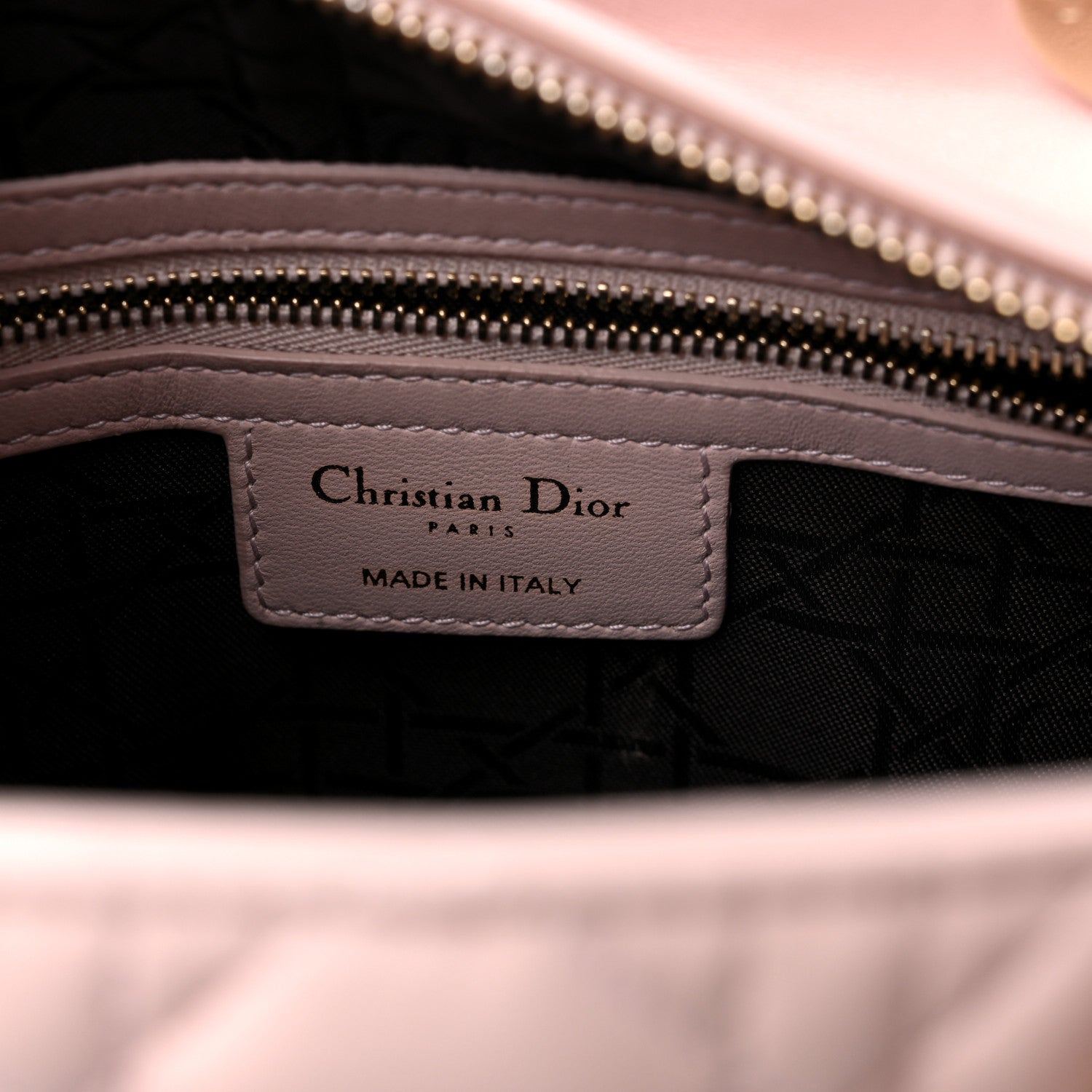Christian Dior Lambskin Cannage Medium Lady Dior Light Pink 6 of 12