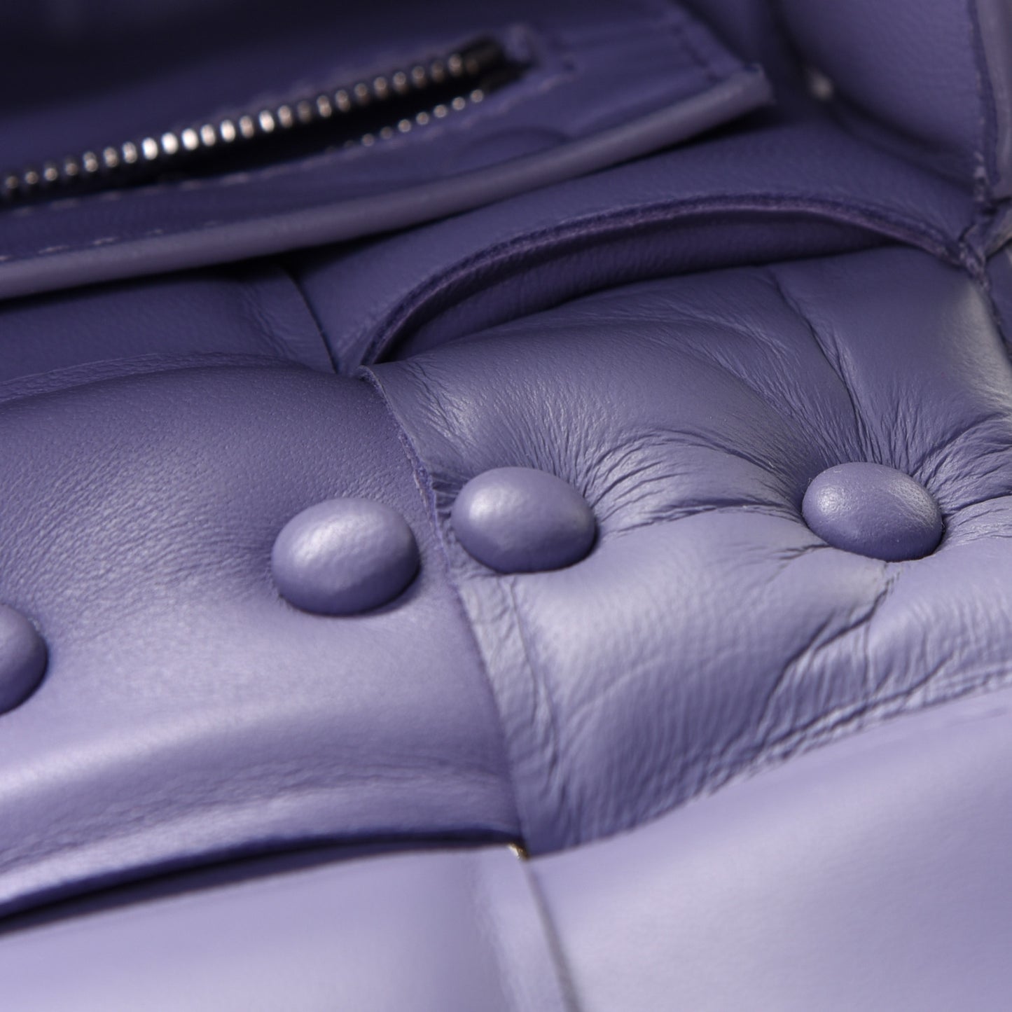Lambskin Maxi Intreccio Padded Chain Cassette Crossbody Bag Lavender