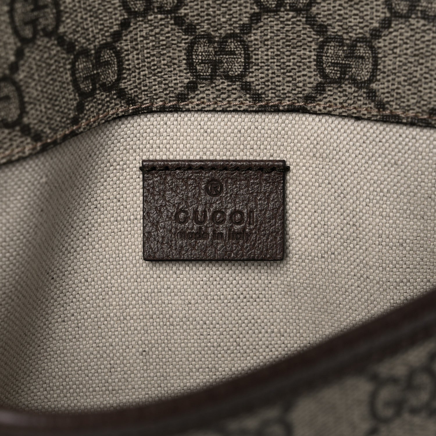 Gucci GG Supreme Monogram Neo Vintage Web Belt Bag Brown 6 of 13