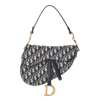 Christian Dior Oblique Saddle Bag Blue 1 of 9