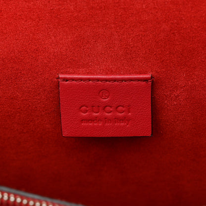 Gucci GG Supreme Monogram Suede Cudu Medium Dionysus Shoulder Bag Beige Ebony Vulcanic Red 6 of 13