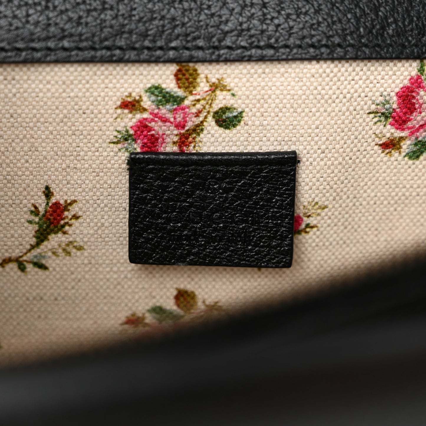 Calfskin Web Medium Dionysus Shoulder Bag Black