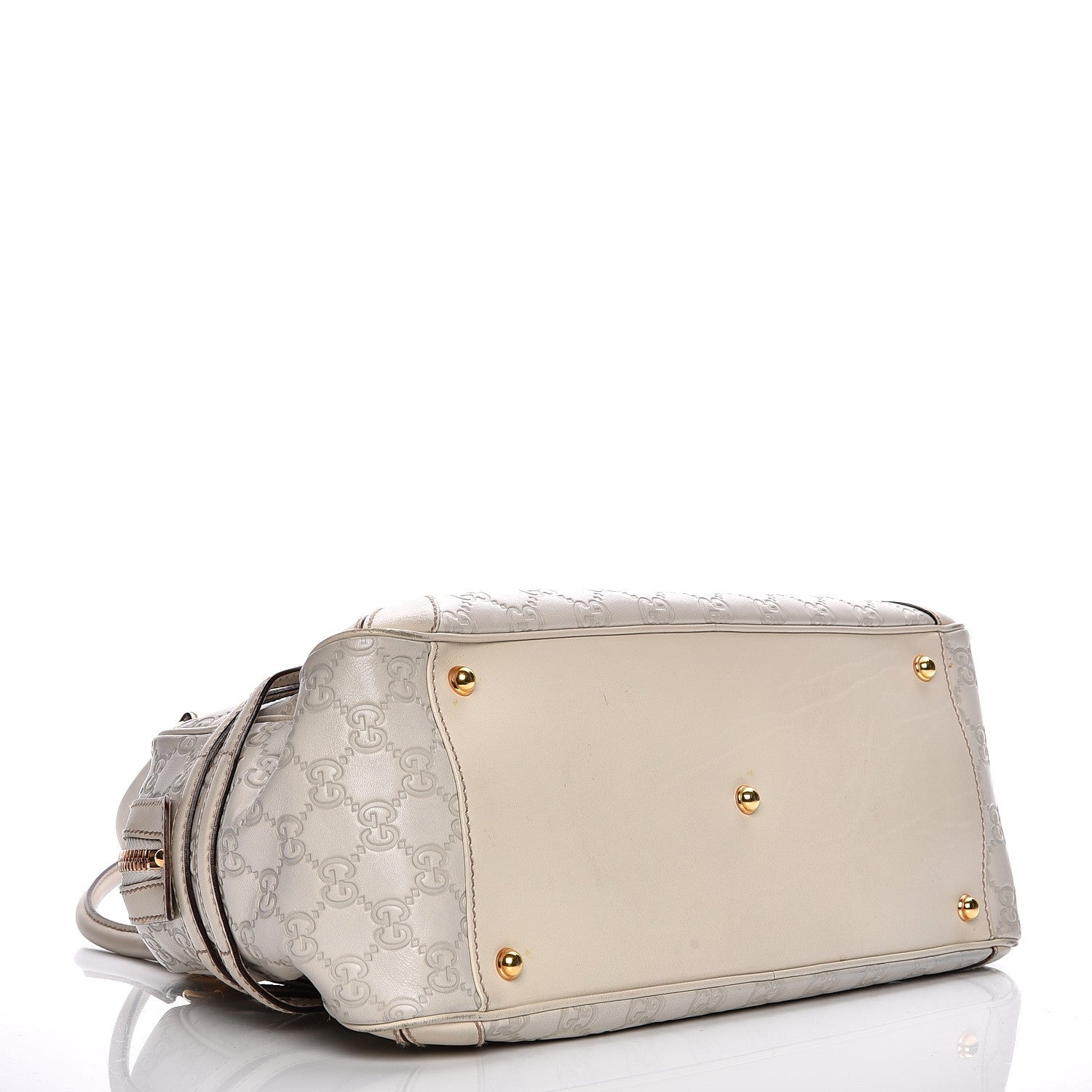 Gucci Guccissima Large Wave Boston Off White 9 of 14