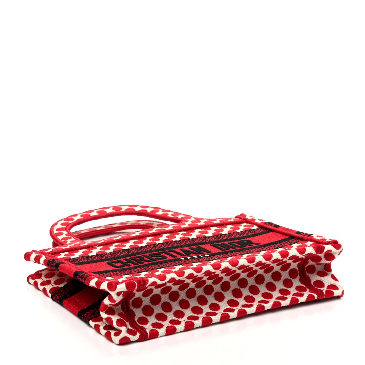 Canvas DiorAmour Dots Mini Book Tote Red