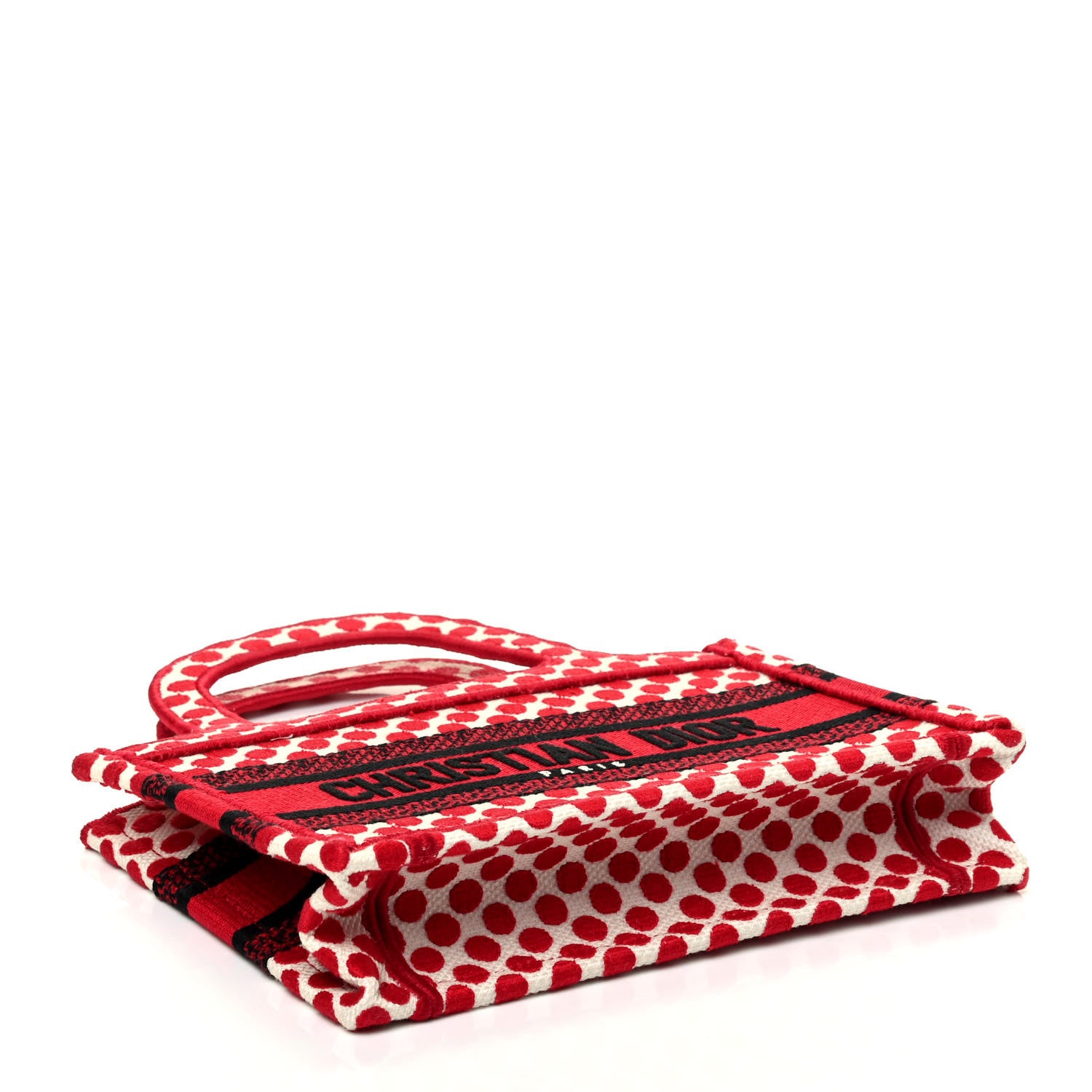 Christian Dior Canvas DiorAmour Dots Mini Book Tote Red 4 of 9