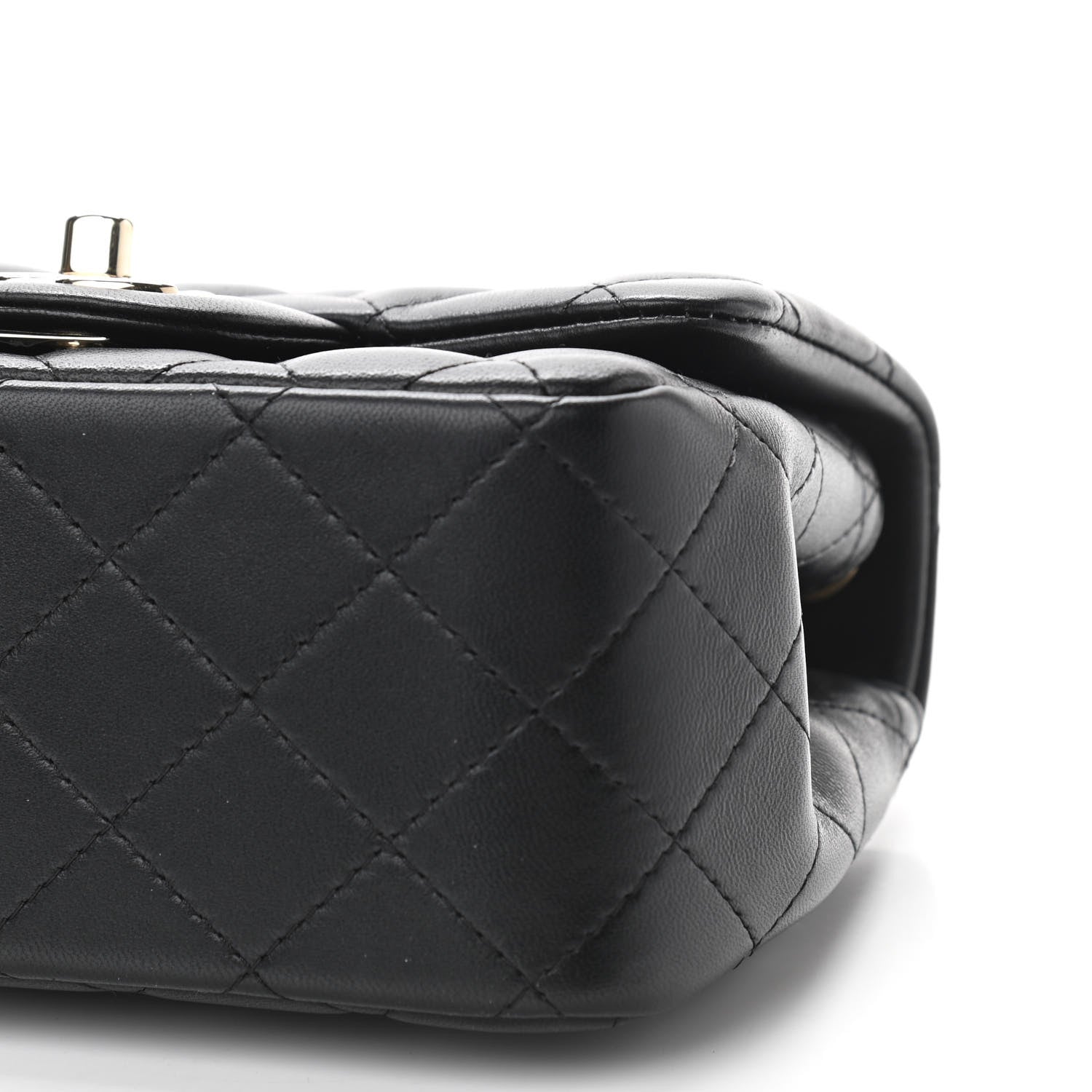Chanel Lambskin Quilted Mini Square Flap Black 10 of 11