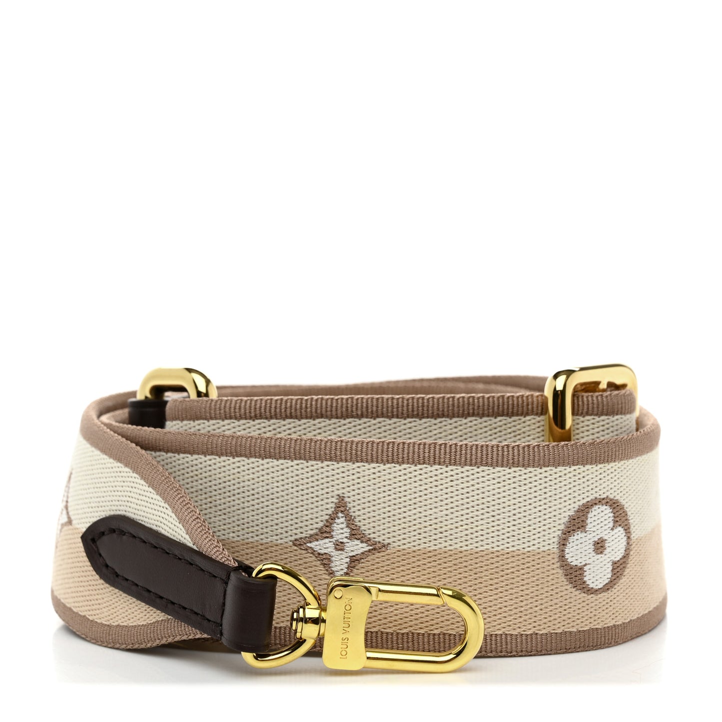 Jacquard Speedy Bandouliere 20 Shoulder Strap Beige Brown