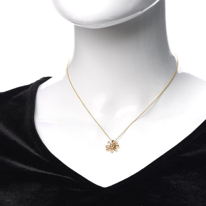Tiffany 18K Yellow Gold Daisy Pendant Necklace 2 of 6