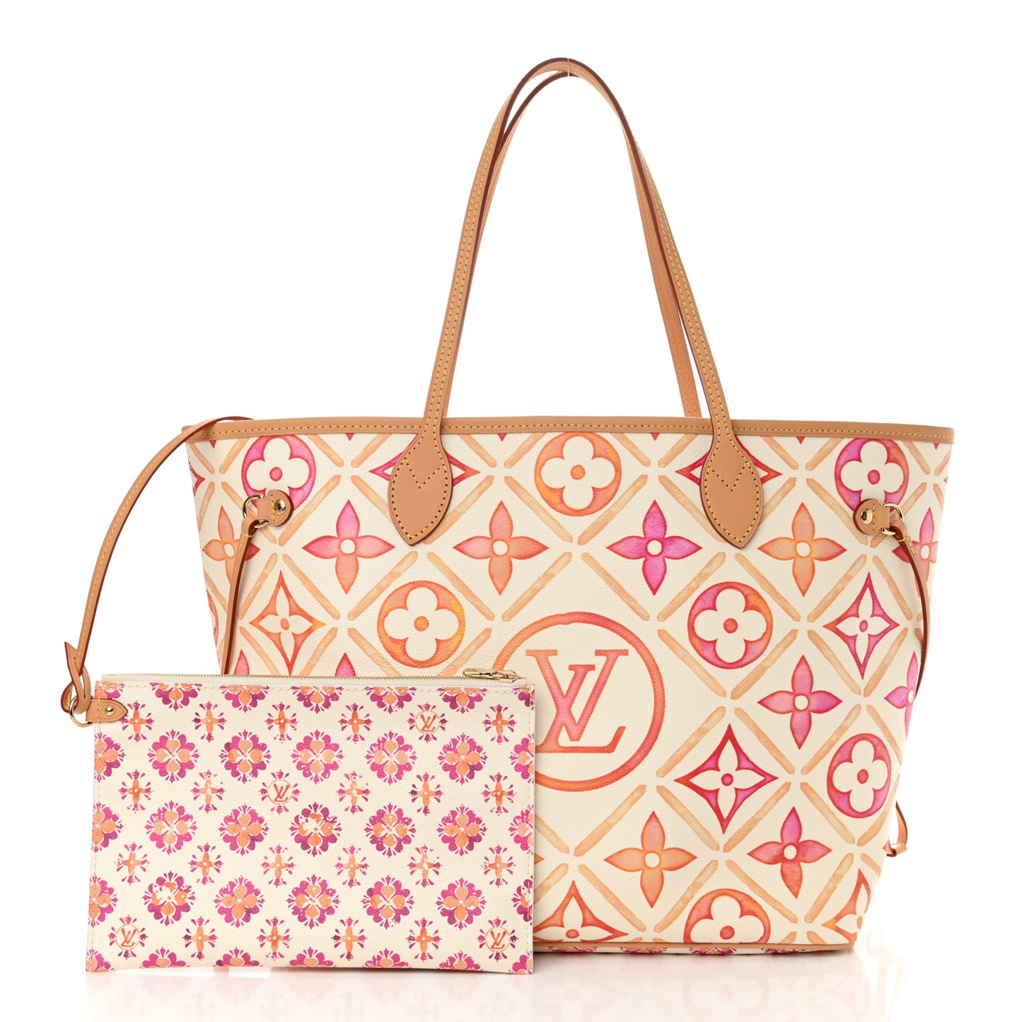 Monogram Giant By The Pool 2.0 Neverfull MM Coral