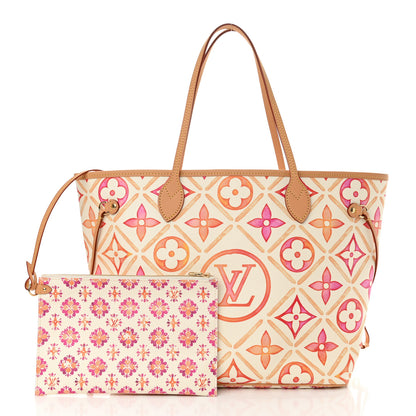 Louis Vuitton Monogram Giant By The Pool 2.0 Neverfull MM Coral 3 of 10