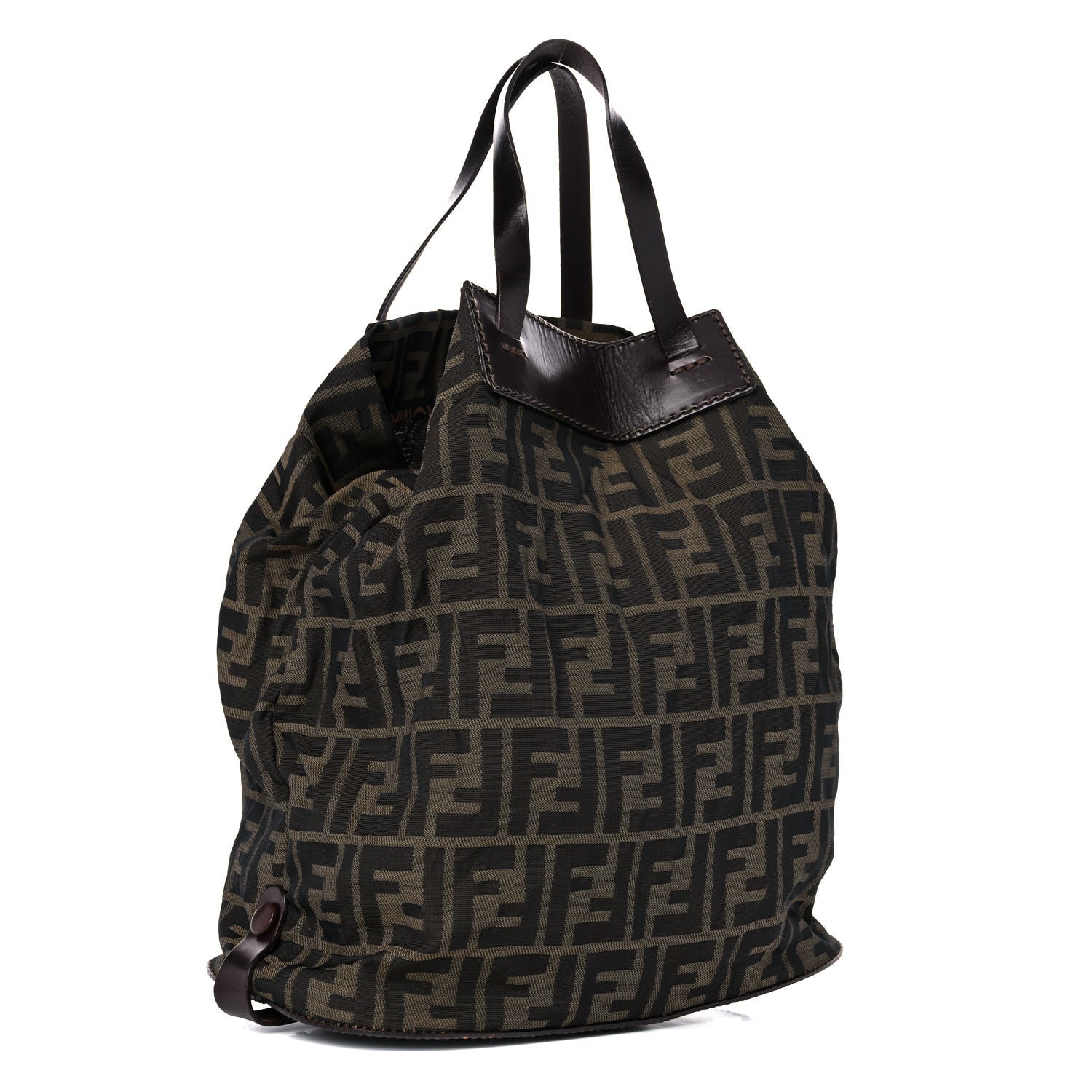 Fendi Zucca Calfskin Tote Tobacco 3 of 18