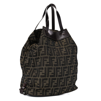 Fendi Zucca Calfskin Tote Tobacco 3 of 18